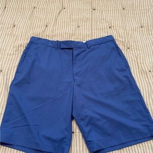 RLX Ralph Lauren Men's Classic Blue Flat Front Shorts